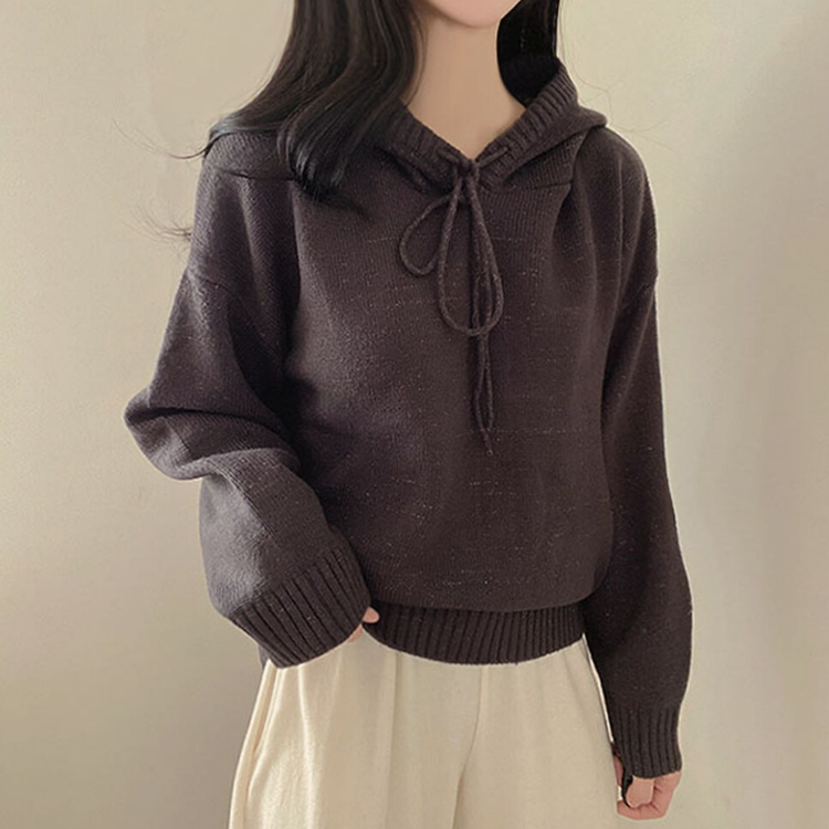 デイリー厚手ニットパーカー｜ニット｜韓国ファッション通販 SONA