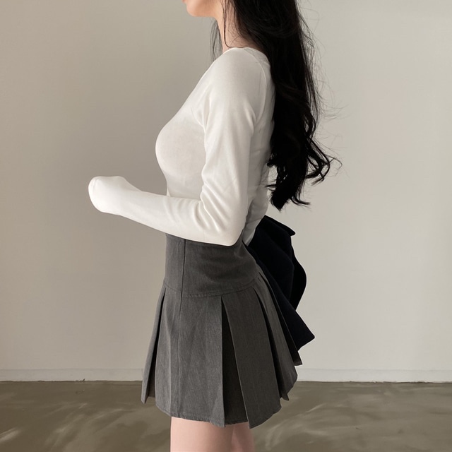 monoha ハーフスカート ハーフプリーツスカート｜ミニスカート｜韓国ファッション通販 SONA