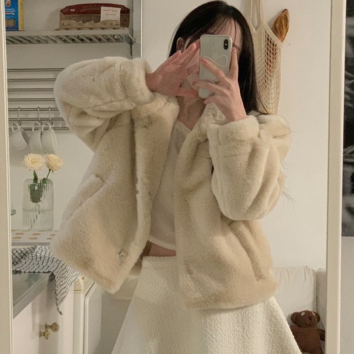 ファージャケット - [10代・20代女性ファッション,韓国通販, SONA 