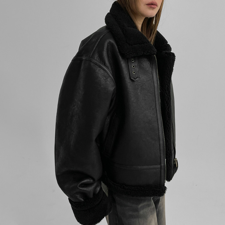 You MustCreate ムートンレザージャケット M マニッシュレザームートンジャケット｜ジャケット｜韓国