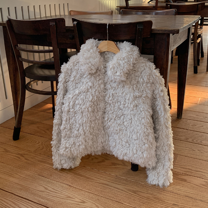 フェイクファームートンショートジャケット｜ジャケット｜韓国