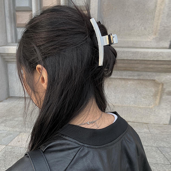 シルバーヘアクリップ｜ヘアアクセサリー｜韓国ファッション通販