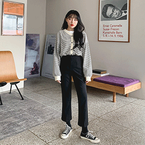 한끗차이 쫀쫀슬랙스 150/160 (7colors!)