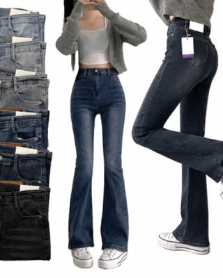 4계절 밴딩 롱부츠컷 다양한 컬러 데님팬츠