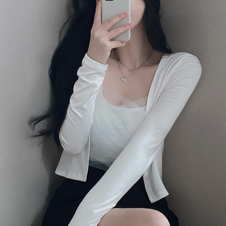 【SET】シフォンキャミソール＋カーディガン