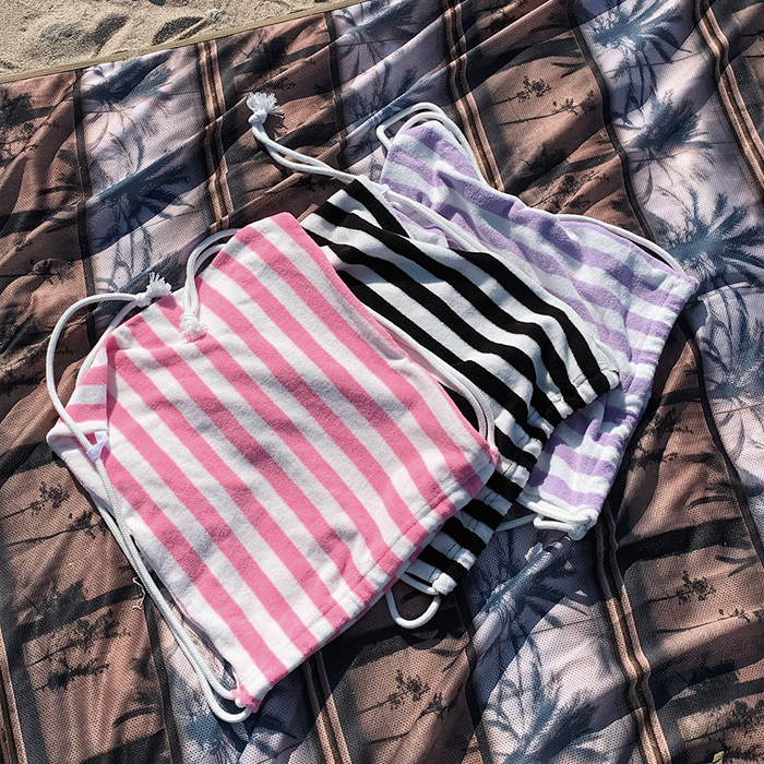 ストライプタオルビーチバッグ｜バッグ｜韓国ファッション通販 SONA