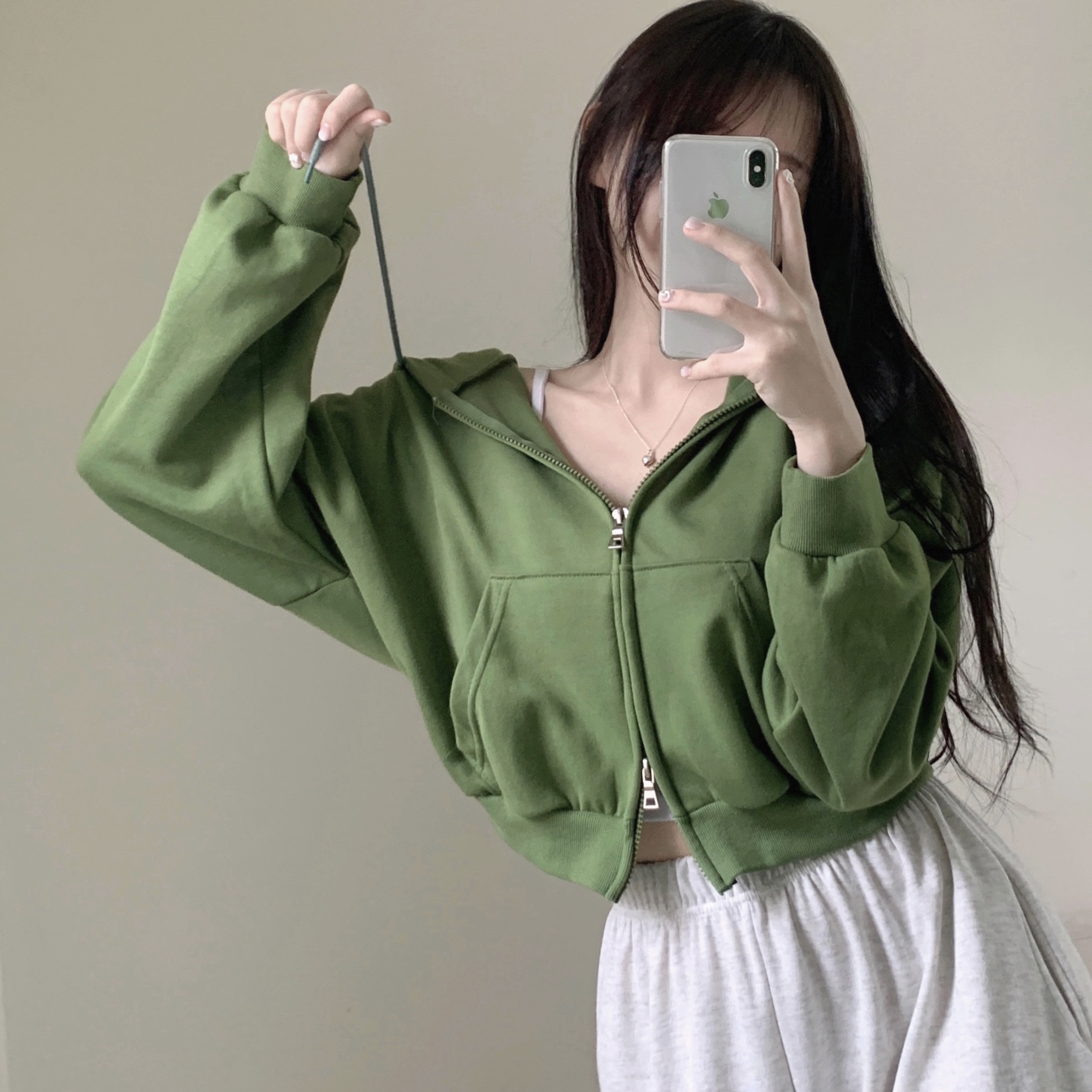 極美品✨ルネ パールメッシュニットパーカー ダブルジップ パフスリーブ ネイビー バルーンスリーブクロップダブルジップアップニットパーカー