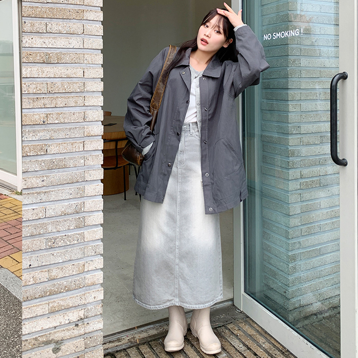 オーバフィットハーフコート5色 - [10代・20代女性ファッション,韓国