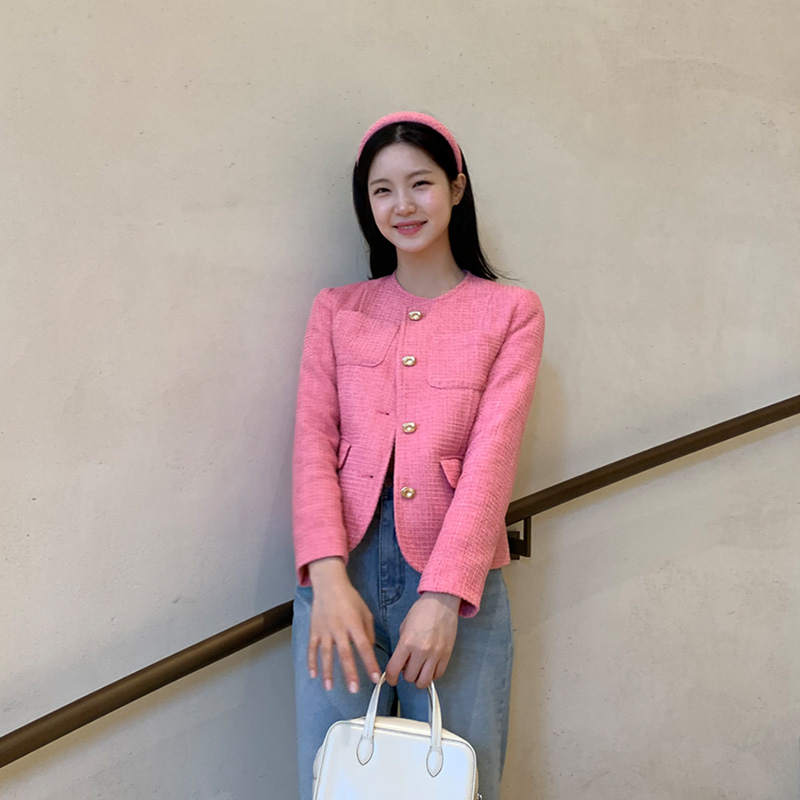 ポケットツイードジャケット - [10代・20代女性ファッション,韓国通販