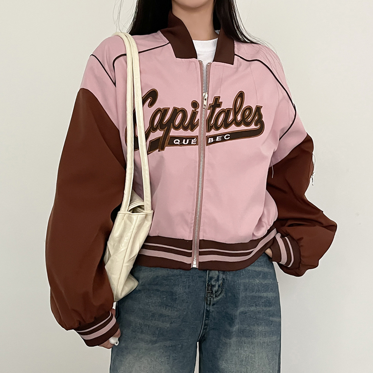 プラン配色野球ジャンパー｜ジャンパー｜韓国ファッション通販 SONA