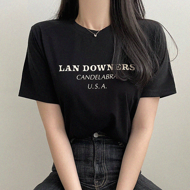 [Downer] 英文 寬鬆版型 短袖T恤