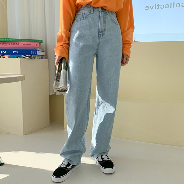 Sona ハイウエストワイドジーンズ 10代 代女性ファッション韓国通販
