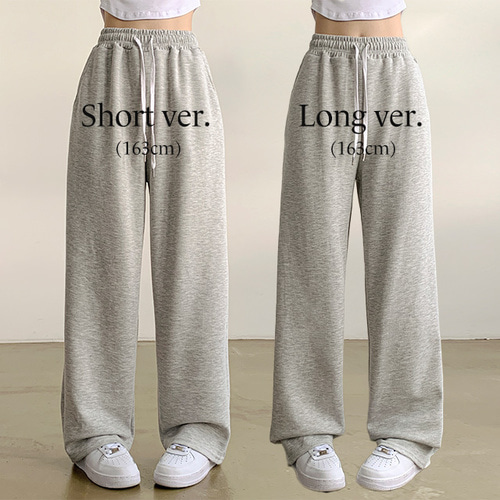 [SHORT/LONG] 高腰 寬腿 運動服 褲子 9種顏色