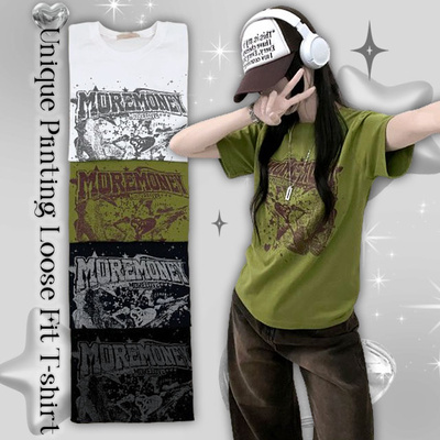 ビンテージセミクロップ半袖Tシャツ