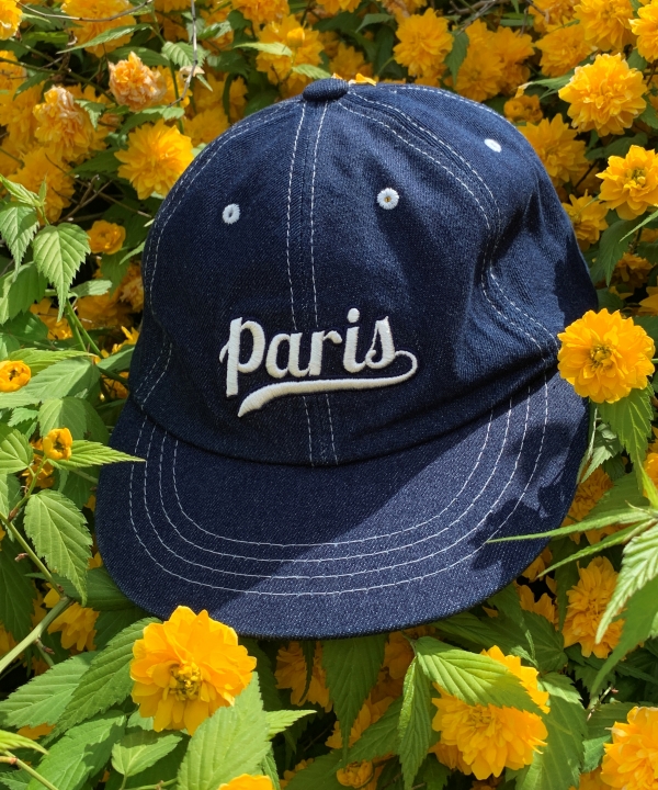パリス刺繍デニムボールキャップ｜ヘアアクセサリー｜韓国