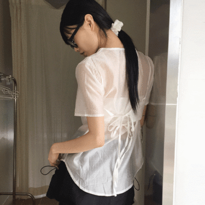 パンチングレースコプチャンヘアスクランチヘアゴム