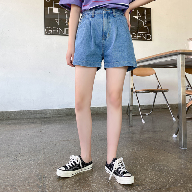 ピンタックセンスショートデニム
