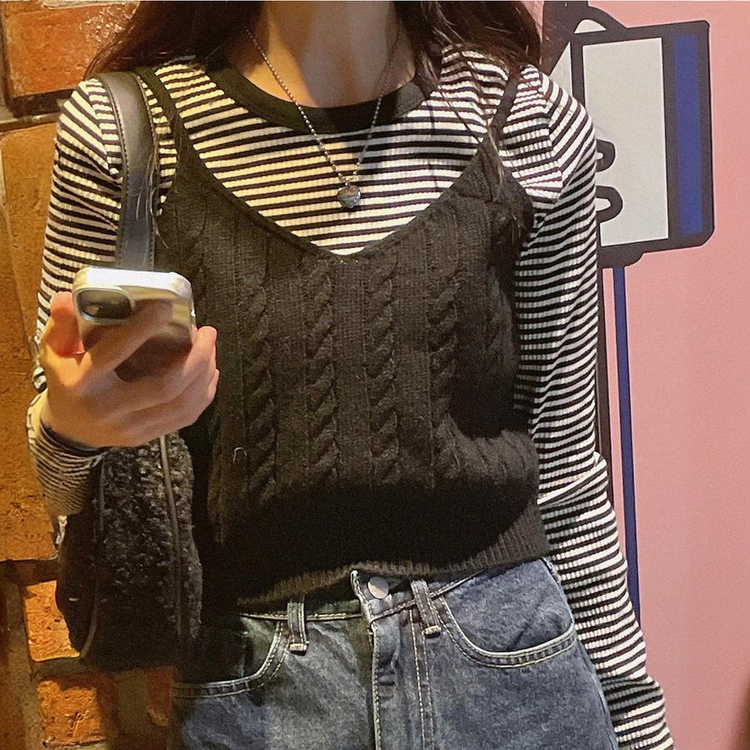 ニットビスチェ｜ベスト｜韓国ファッション通販 SONA