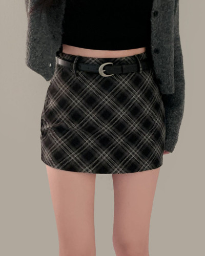 오늘은 하이틴 주인공 체크 미니 스커트 팬츠 2color