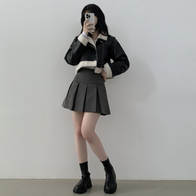 【韓国発】キーリングプリーツAラインミニスカート ハイティーンプリーツAラインテニスミニスカート｜ミニスカート