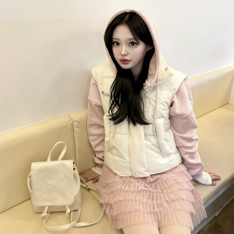 SGD24739 クロップハイネックダウンベスト ベスト - SONA