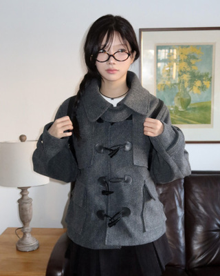 ダッフルハーフコート