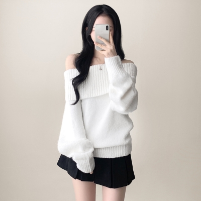 ADEAM ブラック オフショルダー ニット XS 1734595811_1.jpg