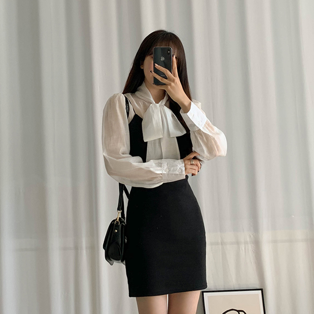 Sona スリムビスチェワンピース 10代 代女性ファッション韓国通販