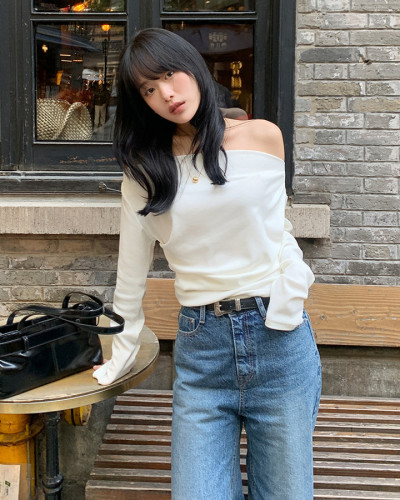 Babylclub オフショルダー トップス オフショルダートップス｜長袖Tシャツ｜韓国ファッション通販 SONA