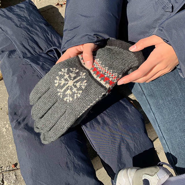 Sonyunara スノーボール起毛手袋 10代 代女性ファッション韓国通販