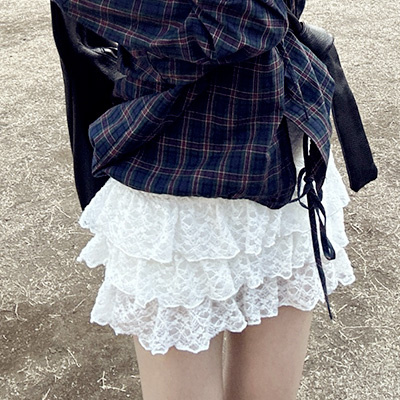 レースフリルスカート