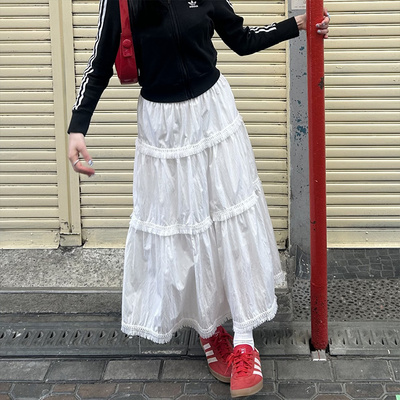 フリルロングスカート