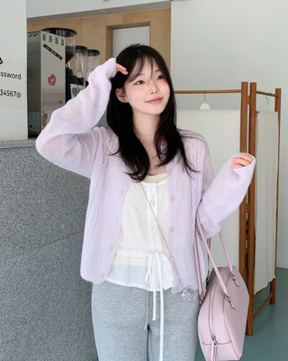 ラウンドカーディガン