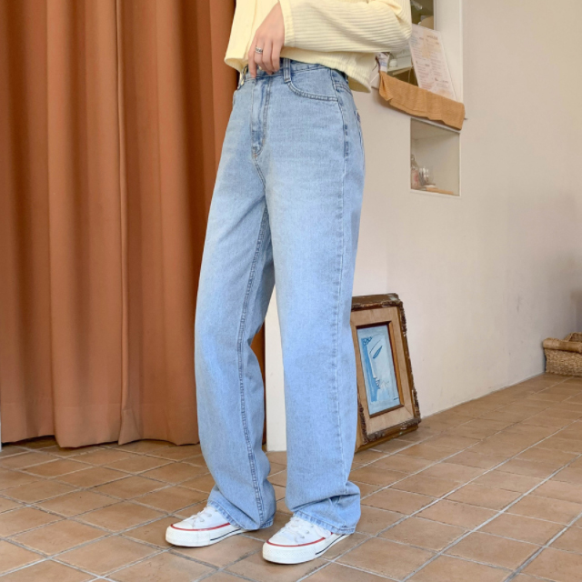 ワイドルーズデニムパンツ