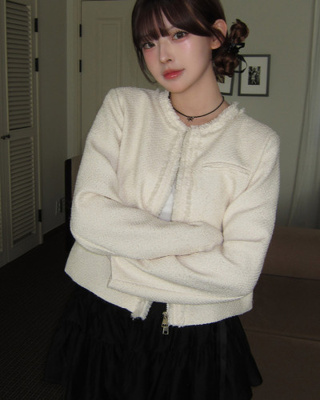 タッセルツイードジャケット