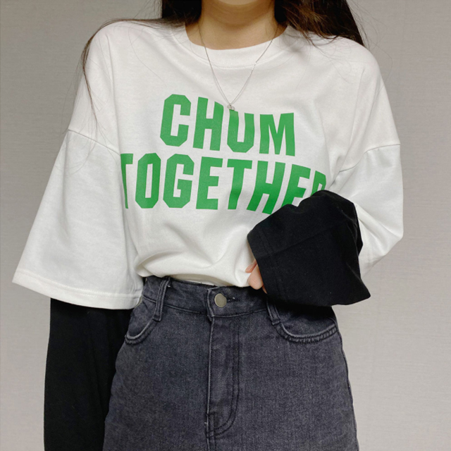レイヤード長袖Tシャツ