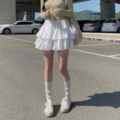 ダブルスタンダートクロージング⭐️デニムティアードスカート ８段フリル 36S ダブルスタンダートクロージング⭐️デニムティアードスカート