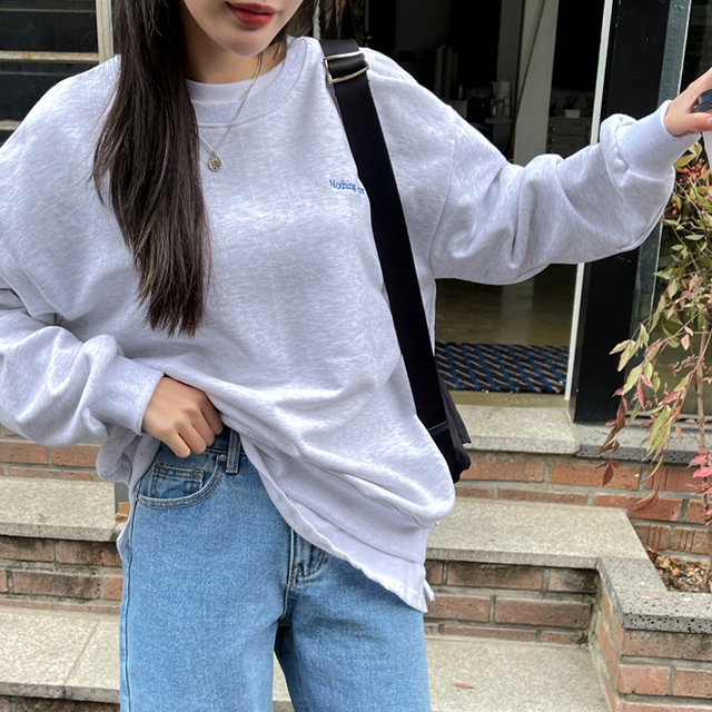 Sona バックプリントトレーナー 10代 代女性ファッション韓国通販