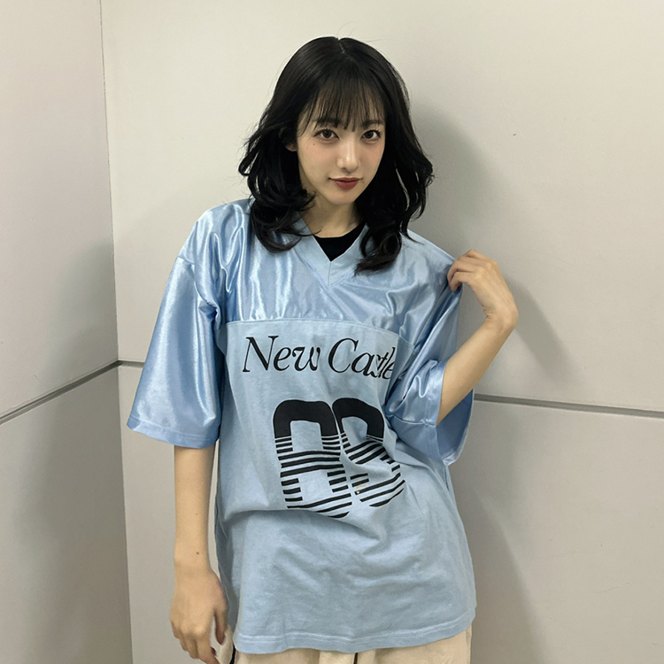 レタリングオーバーフィットTシャツ｜半袖Tシャツ｜韓国ファッション