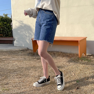 カットオフデニムショートパンツ