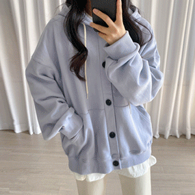 [제작/단독판매]어디에나 후드 박시핏 가디건