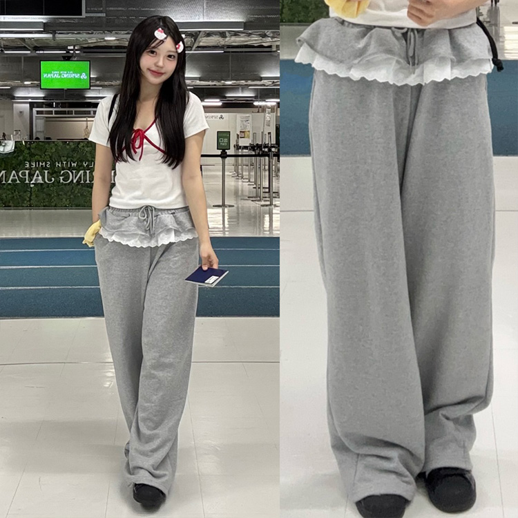 fiction tokyo ❤︎ フリルスウェットパンツ フリルスウェットパンツ /Frill Sweat Pants | FICTION TOKYO