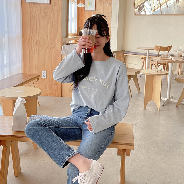 レタリングシンプルTシャツ