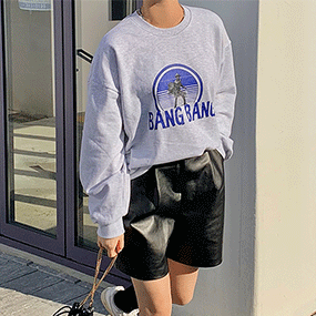 뱅뱅 오비핏 맨투맨