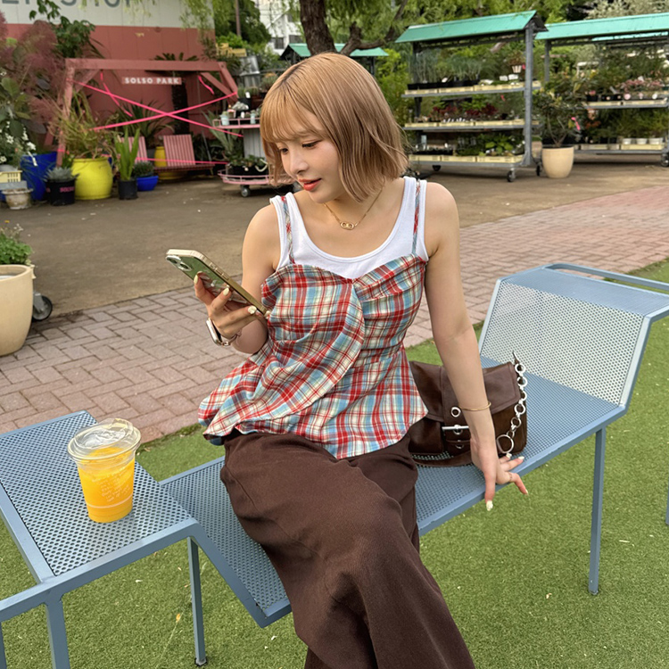 古着 ビンテージ 70s 80s  ベスト ビスチェ カスタム カラフル リアルスタイル REAL STYLE ベスト レディース トップス 春夏 秋冬
