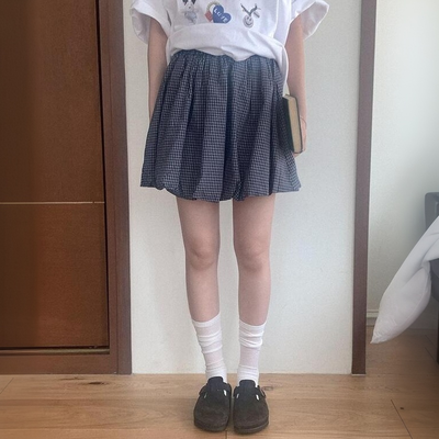 超美品☆ MILK プリーツスカート　ターターンチェックピンク×白×ブルー プリーツスカート マキシ丈レディース春夏[品番：II000006961