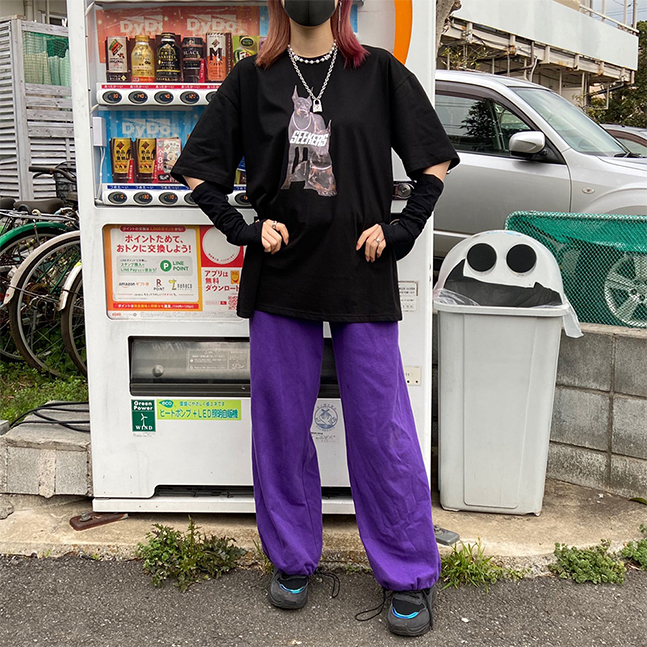 プリントポイント半袖T