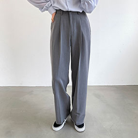 핀턱 블랑 와이드 팬츠