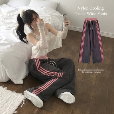 ナイロンクーリングラインワイドパンツ(7color)