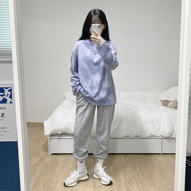 ビンテージマーブル長袖Tシャツ